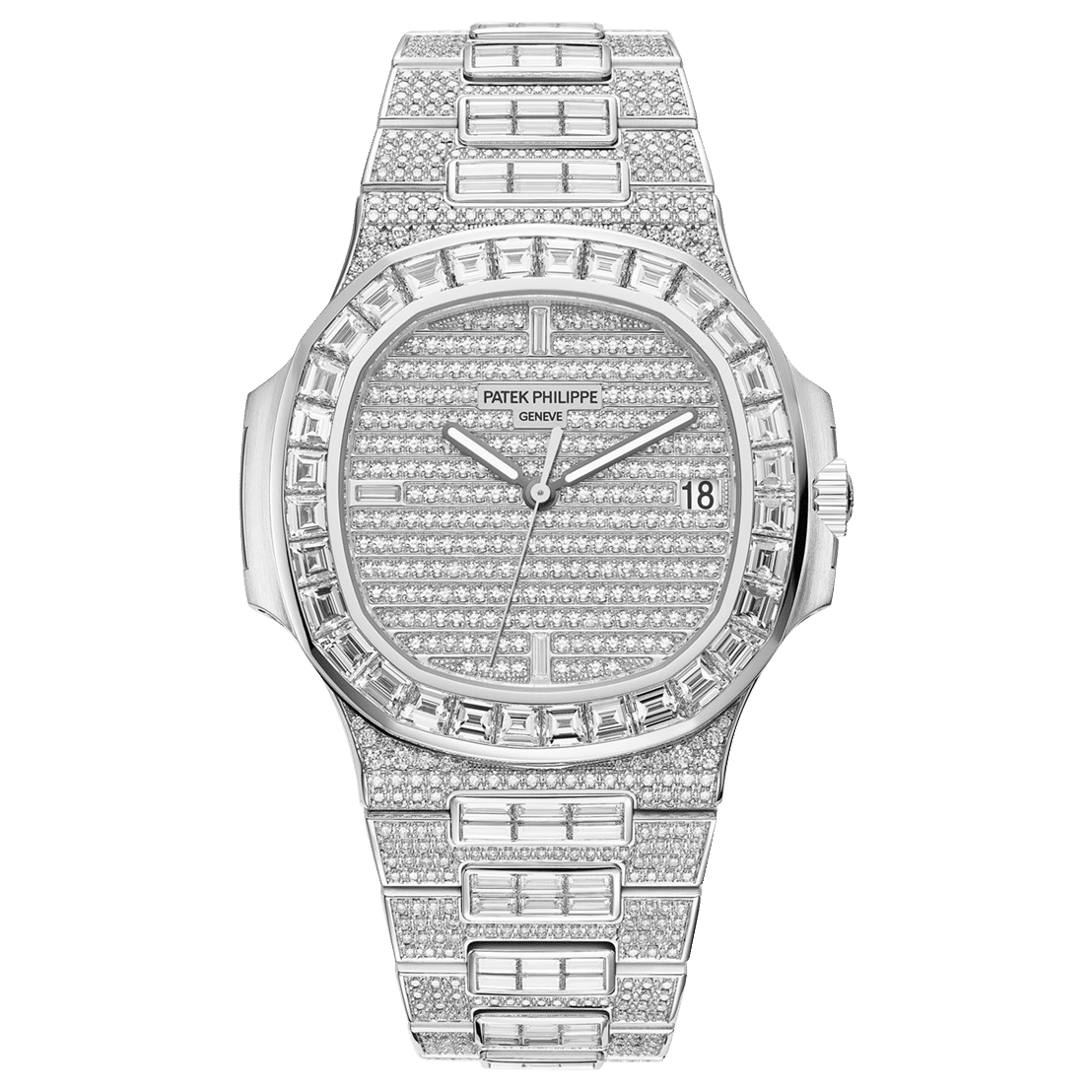 Patek Philippe Nautilus White Gold Full Diamond Set 5719/10G