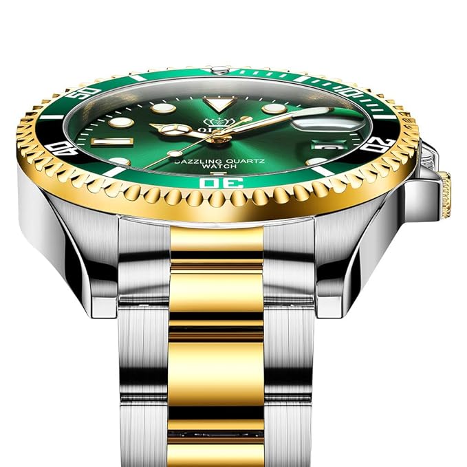 Rolex Submariner Date Oyster Full Gold With Green Dial