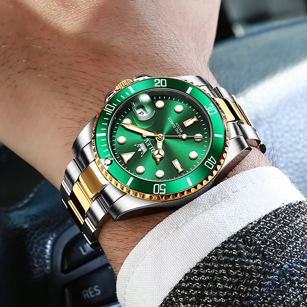 Rolex Submariner Date Oyster Full Gold With Green Dial