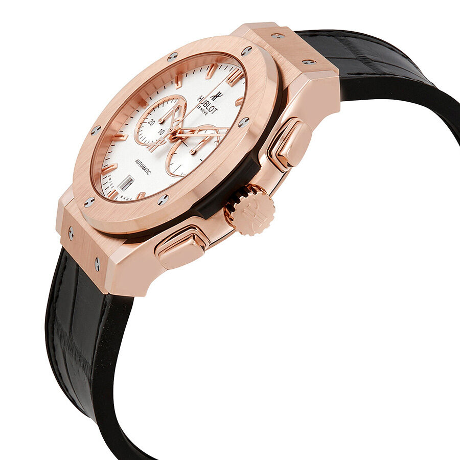 HUBLOT Wristwatch, Big Bang 44 mm, Titanium, Rubber Strap, with Folding Clasp, Skeleton Golden Dial