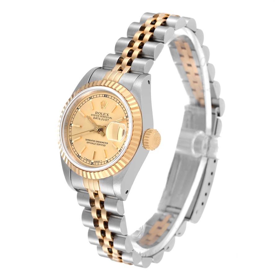 Rolex Datejust 31 Steel and Yellow Gold Datejust 31mm - Fluted Bezel - Champagne Index Dial - Jubilee 278273
