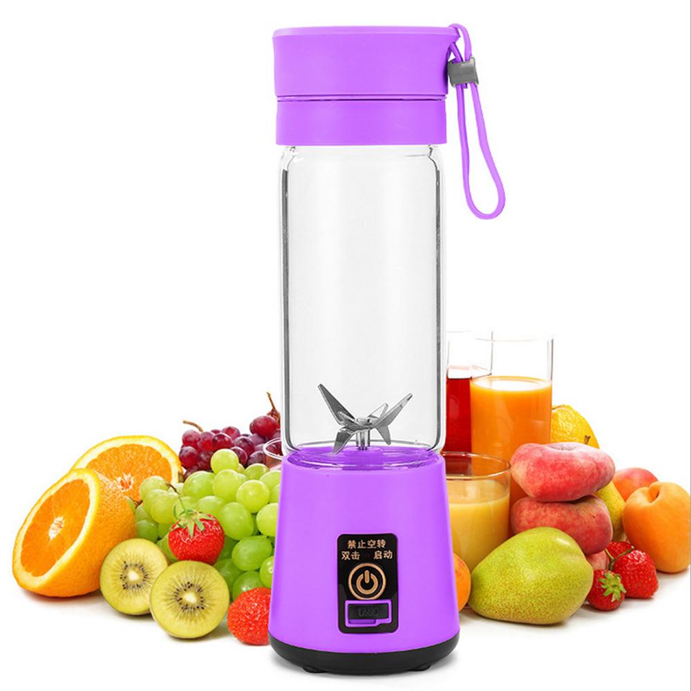 Portable Powerful 6 Blades USB Rechargeable Juicer/Blender