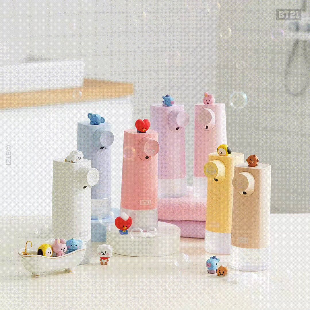 BT21  Soap Dispenser Touchless Automatic Liquid Sanitizer + Refill Soap by BTS