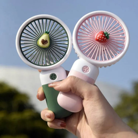 Handheld Fan with Adjustable Speed - Rechargeable USB Battery
