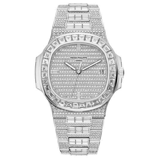Patek Philippe Nautilus White Gold Full Diamond Set 5719/10G