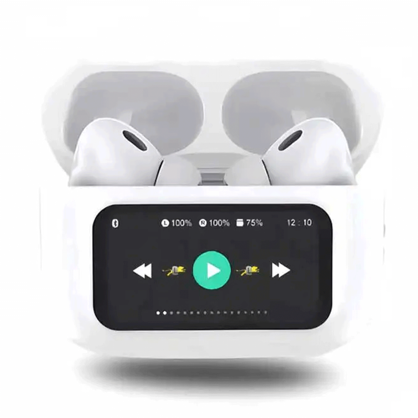 A10 Pro ANC Wireless Bluetooth 5.3 Earbuds App Noise-canceling Call Headphones Gaming Touch Screen