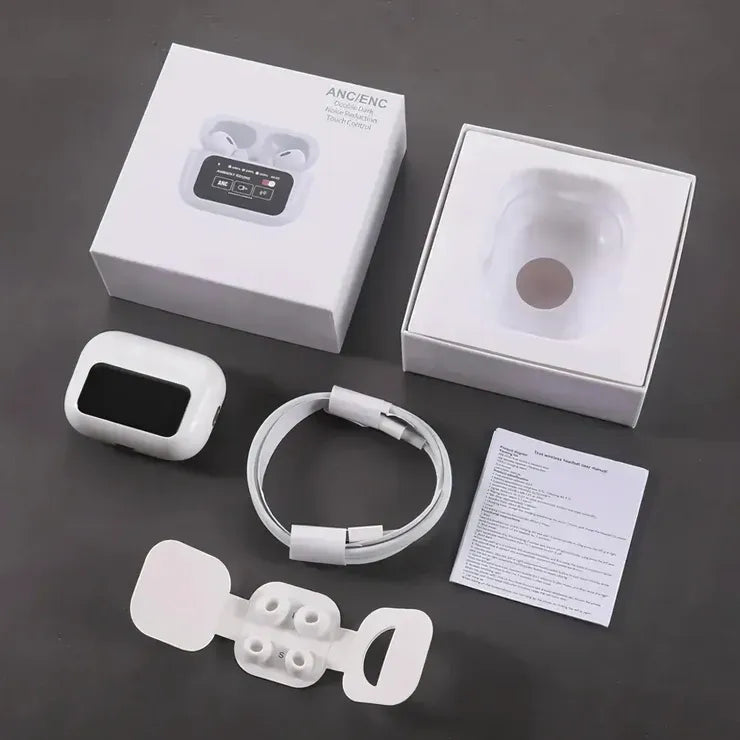 A9Pro Wireless Bluetooth Earbuds with Display ANC Noise Cancelling Long Battery Life