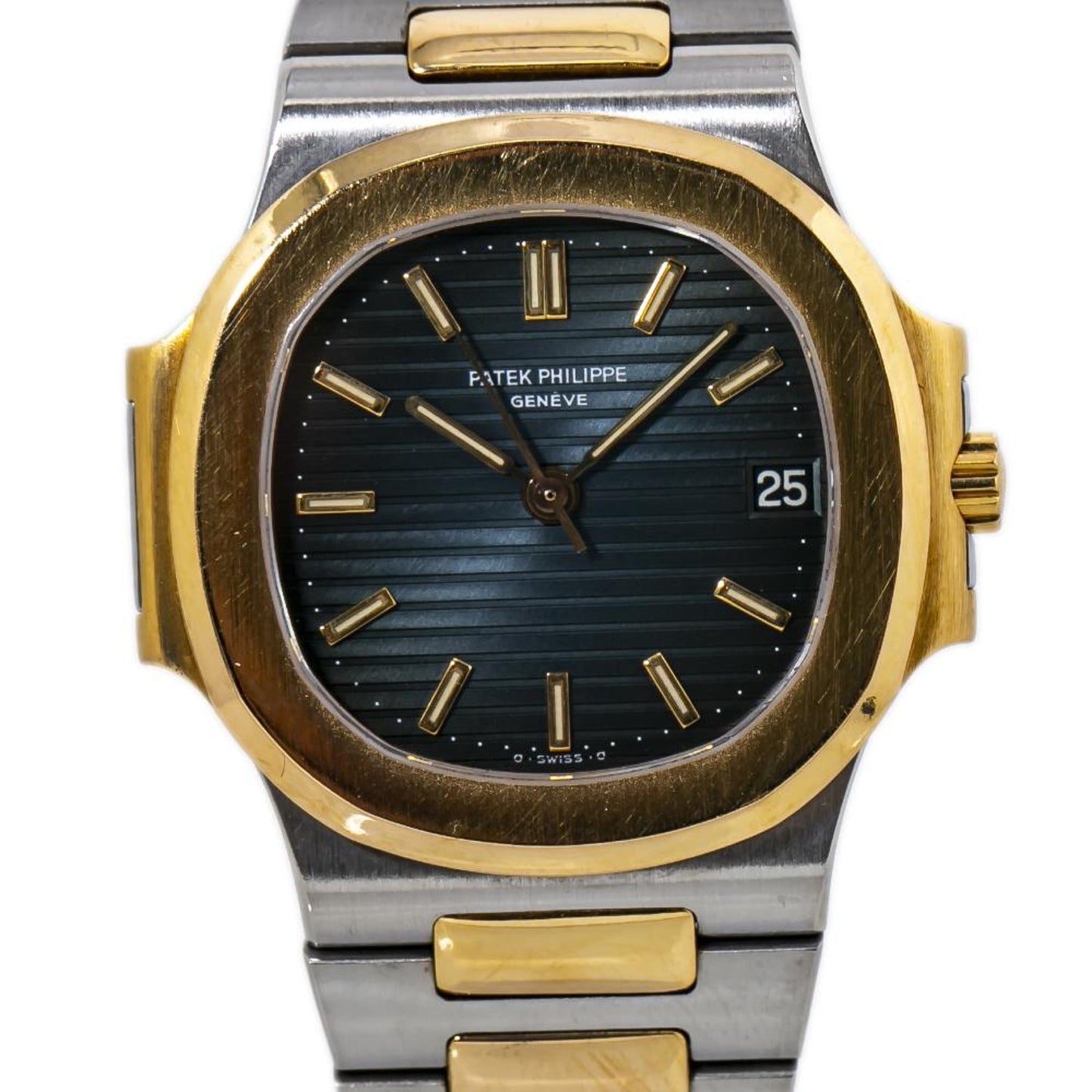 Patek Philippe Nautilus watch in gold and Black stainless steel