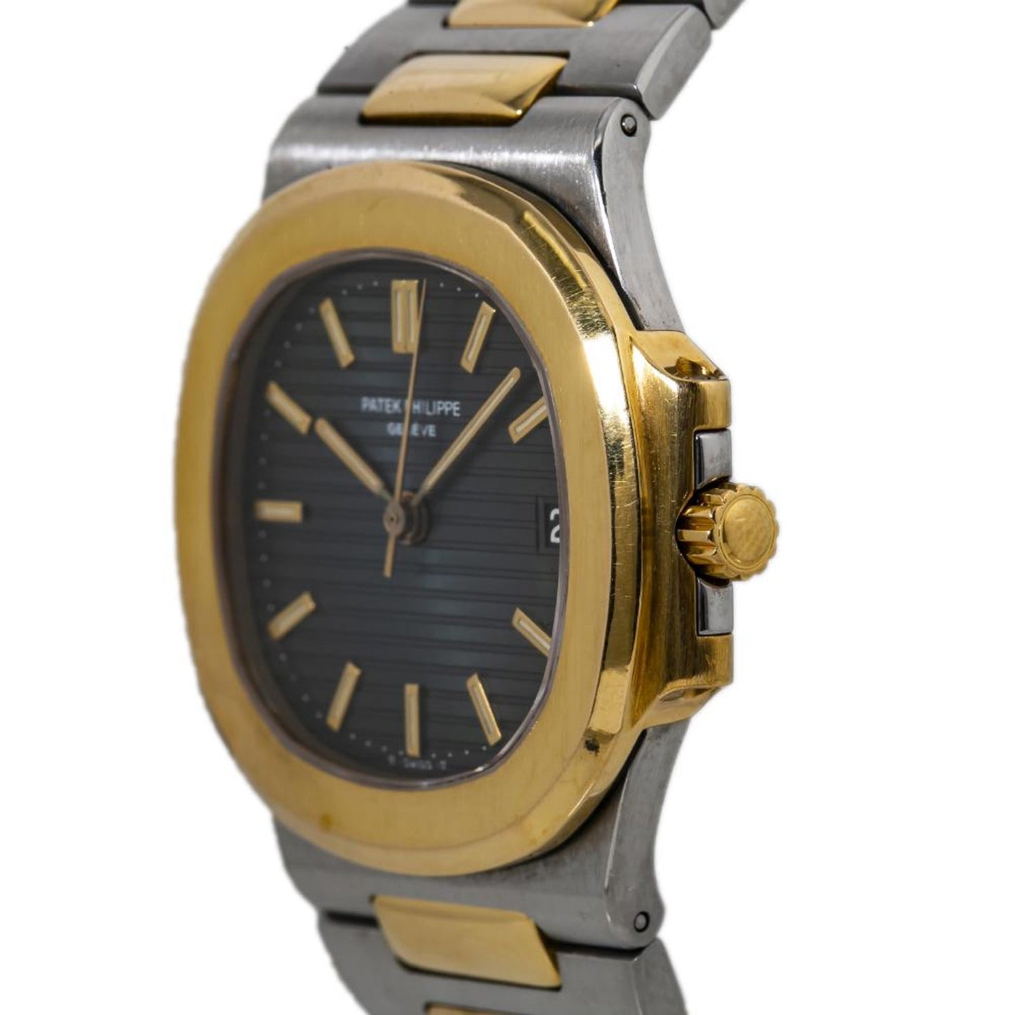 Patek Philippe Nautilus watch in gold and Black stainless steel