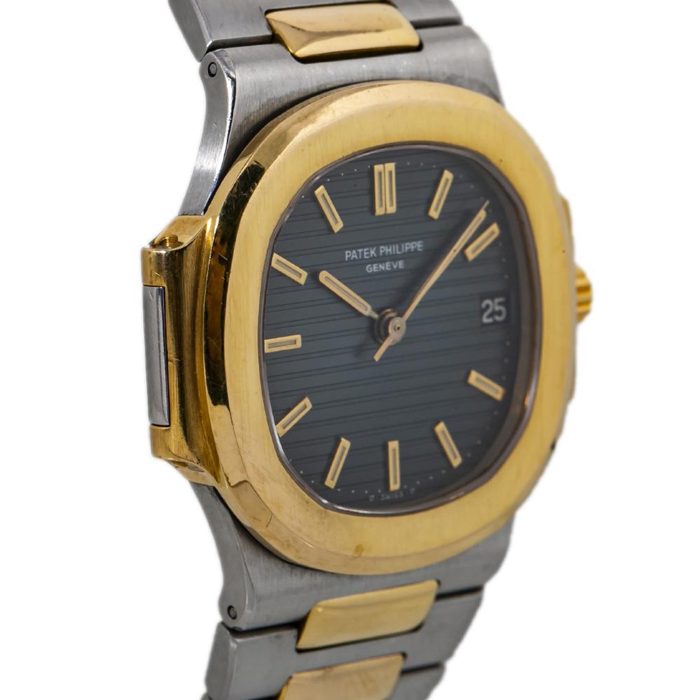 Patek Philippe Nautilus watch in gold and Black stainless steel