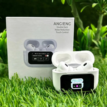 A9Pro Wireless Bluetooth Earbuds with Display ANC Noise Cancelling Long Battery Life