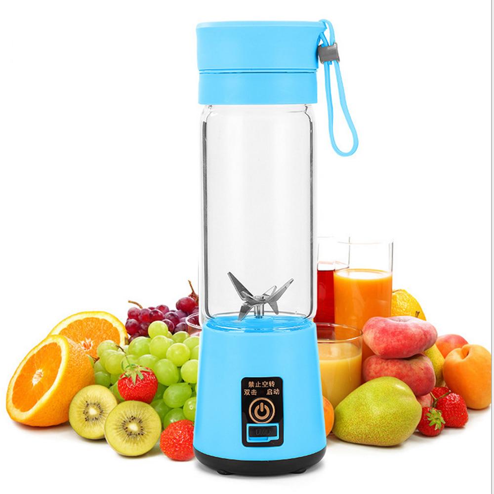 Portable Powerful 6 Blades USB Rechargeable Juicer/Blender