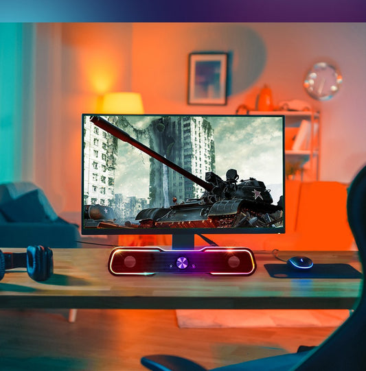 ROYCHE RGB LED Gaming Computer Speaker Bar sound bar, RSB-G5000