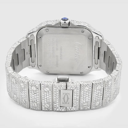 Cartier Santos 35mm Medium Diamond Watch
