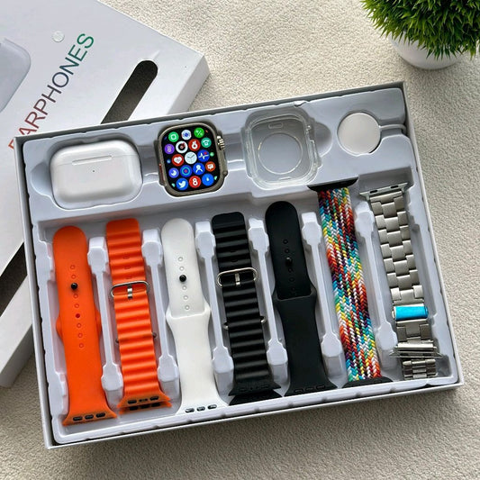 I20 Ultra Max Smart Watch 7 Strap With Case and Tws Earbuds