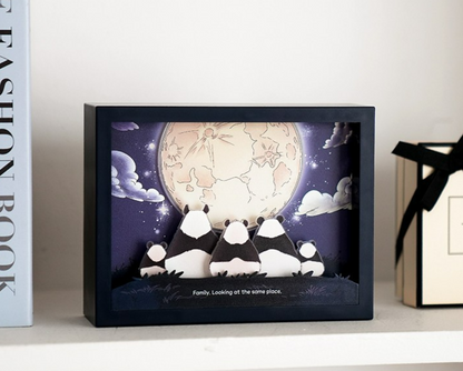 Panda Bao Family Framed Mood Light Bluetooth Speaker by Everland Zoo